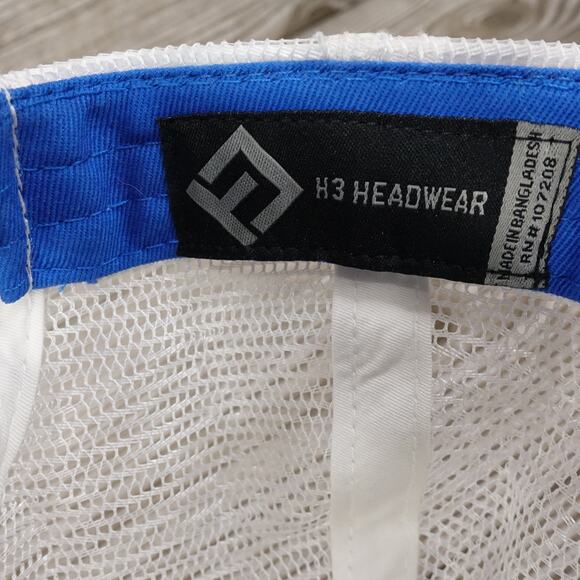 BUD LIGHT BEER PROMO LOGO BLUE VENTED SNAPBACK BASEBALL HAT CAP - Picture 8 of 8